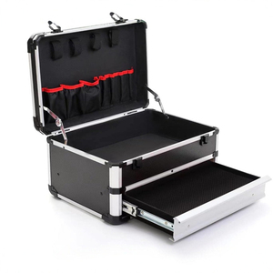 高容量工具箱硬盒工具组织器储物柜带锁和抽屉手提箱 - Product Image 3