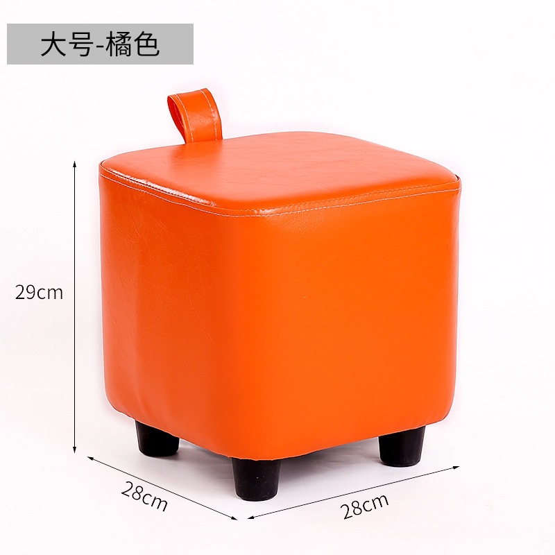 Vibrant Hand Orange Stool - Large
