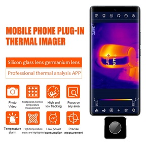 VICTOR328B Silicon Glass Lens Germanium Lens Mobile Phone Thermal Imager Camera Frame <strong>Rate</strong> 25Hz Lens 3.2mm Color Palette - Product Image 3