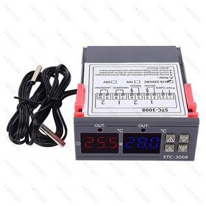 Controlador de Temperatura Digital Dual, Termostato de Salida de Dos Relés con Dos Sensores, DC 12V 24V AC 110V 220V - Product Image 2