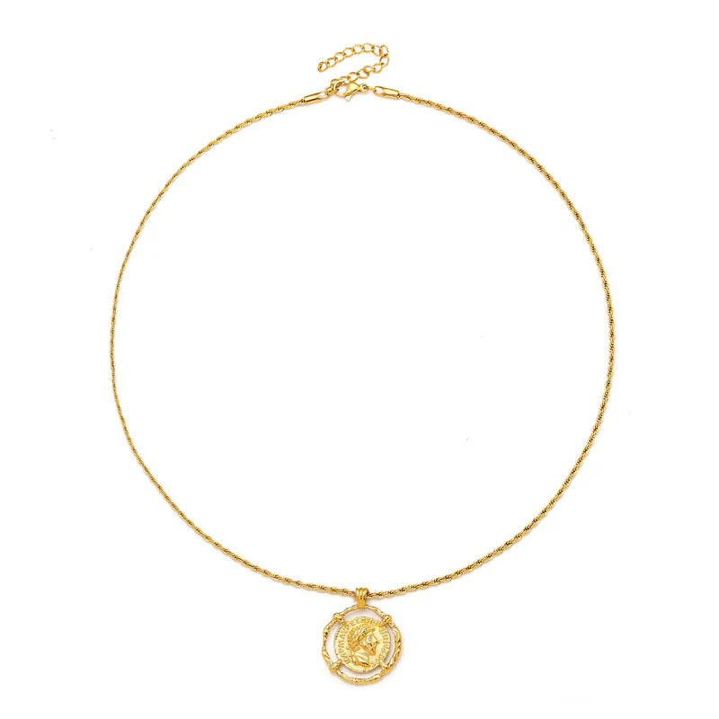 Collier de 5 pièces de monnaie grecques