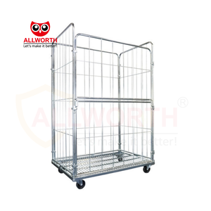 Quick <strong>Unloading</strong> Versatility Easily Foldable 3-4 Sided Steel Material Large <strong>Loading</strong> Capacity Roll <strong>Container</strong> - Product Image 2