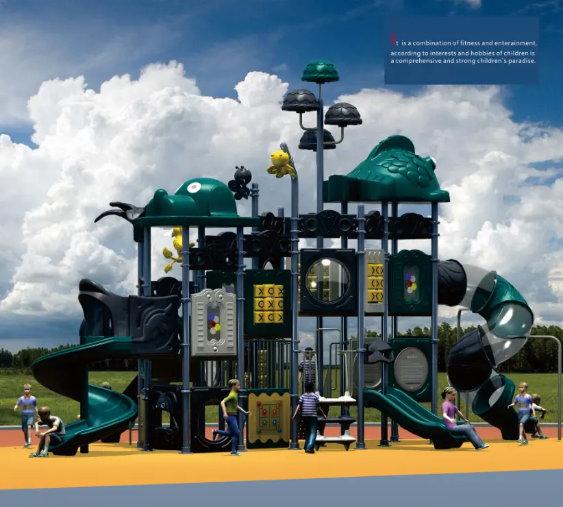 Pretpark speelgoed grote set outdoor kinderen speeltoestellen