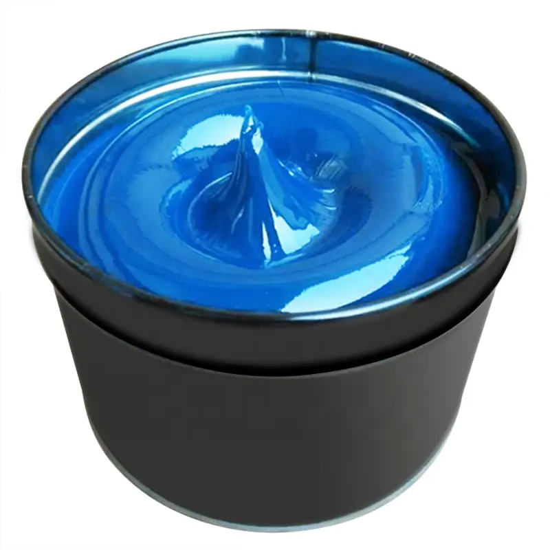 Óleo lubrificante para rodas automotivas, óleo de alta temperatura para rolamentos de rodas de lítio, 1kg, pressão azul