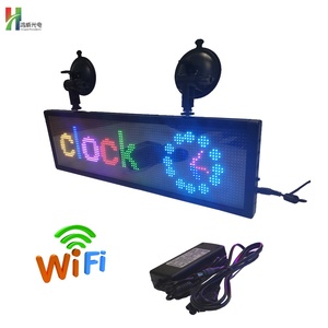 Tablero de mensajes LED para coche, tablero de señal con control WiFi superfino de 12V, pantalla de visualización P5 - Product Image 6