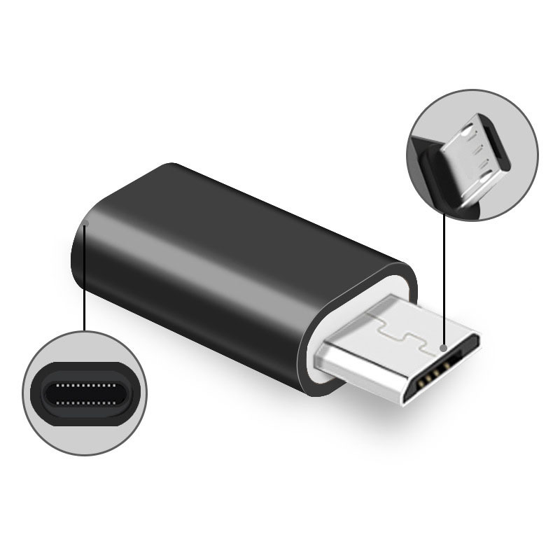 Nero Tipo C F-Micro USB