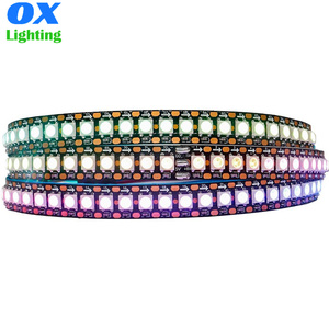 Ws2812b Адресуемая Rgb Светодиодная лента, 5 В, 144 светодиодов/м, черный цвет мечты, 5 м, индивидуально матрица пикселей, программируемая Светодиодная лента 2812b - Product Image 1