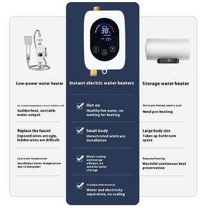 Hộ Gia Đình Mới Mini Ngay Lập Tức Máy Nước Nóng Điện Nhỏ Nhanh Chóng Sưởi Ấm Thiết Bị Nhà Bếp Kho Báu Nhanh Chóng Sưởi Ấm Vòi Hoa Sen Máy Nước Nóng - Product Image 4