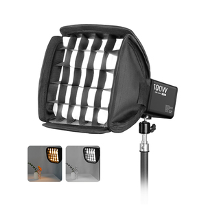 100W RGB dahili pil LED COB Video ışığı profesyonel fotoğraf ışığı kısılabilir stüdyo canlı akışı için 2700-6500K - Product Image 4