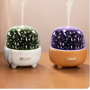 הקרנת כוכב usb <span class=keywords><strong>diffuser</strong></span> שולחן עבודה צבעוני לילה אור חיוני שמן ניחוח מכונת ספריי אדים אדים קטן מטהר קטן - Product Image 2