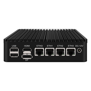 Fansız sağlam Mini PC 4 intel i226-V 2.5Gb LAN N6005 N5105 2 * NVMe TPM2.0 anahtarı yumuşak yönlendirici VPN sunucu ESXI güvenlik duvarı aletleri - Product Image 1