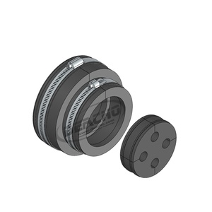 ตัวป้อนสายเคเบิลติดผนังผ่านบูตชุดประกอบ4วิ่ง1/2 "ตัวยึดสายเคเบิ้ล - Product Image 1
