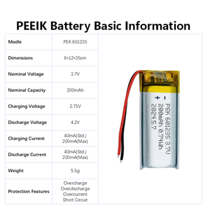 Pek 601235 Head Mounted <strong>Devices</strong> Intelligent Recording Pen AI Intelligent Assistant <strong>Device</strong> 3.7v 200mah - Product Image 6