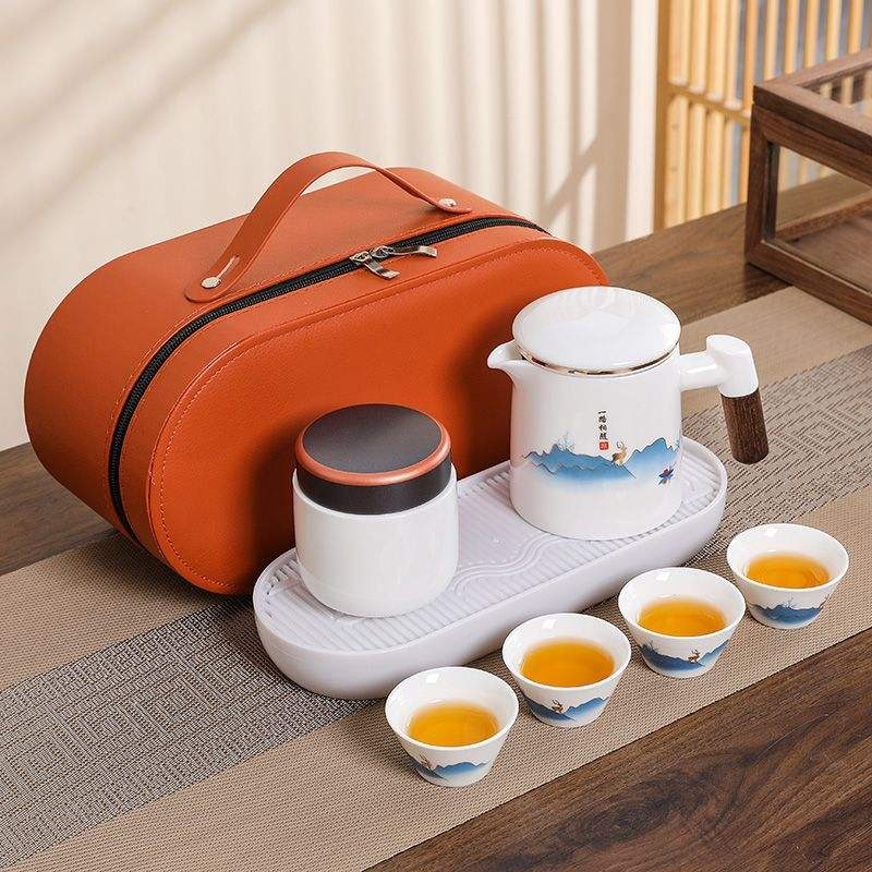 Longxin tasse phnom penh montagne pavillon canettes marron petit cuir