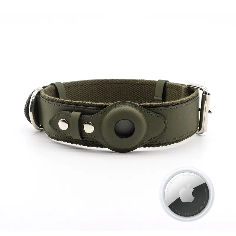 RTS PU Leather Necklace Bite Proof Dog Collars Leather Belt With Durable Rivet Classic Style Dog Collar