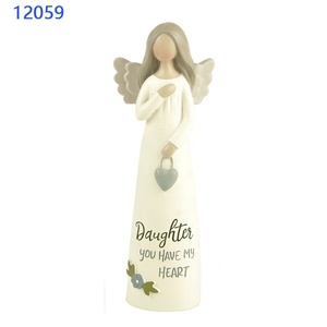 <strong>3D</strong> Resin Custom Statues Angels &quot;FRIEND, <strong>LOVE</strong> YOU HAVE SHOWN&quot; GIRL WITH HEART Religious Christian Products - Product Image 5