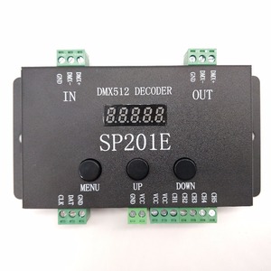 Controlador de decodificador WS2812B WS2811 DMX a SPI, con 99 modos de Color, SP201E, 5 CANALES, DMX 512 RGB, WW, para SK6812 - Product Image 1