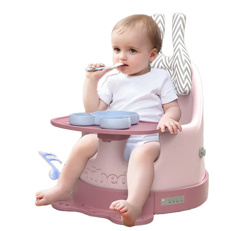 Enfant mangeant des sangles de siège 5 points en plastique stokke roulant chaise basse pour bébé