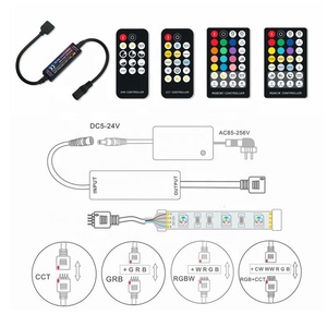 Беспроводной Радиочастотный пульт дистанционного управления RGB RGBW, 5 в постоянного тока, 12 В, 24 В, светодиодный контроллер для светодиодных лент, диммер - Product Image 2