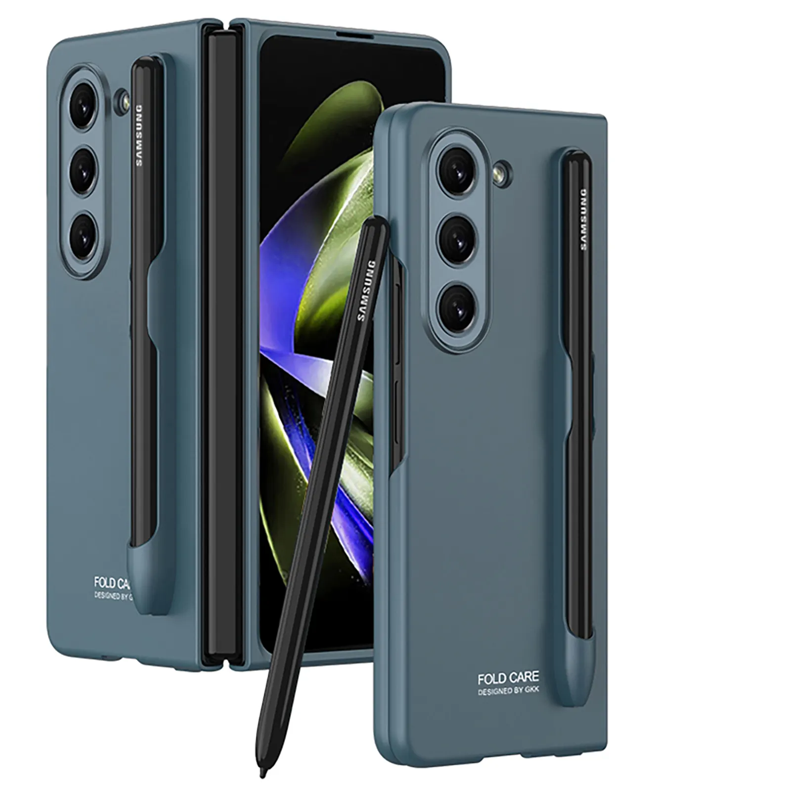 Per custodia Z FOLD 5 con Slot S-pen anti-shock per Samsung Galaxy Z Fold 5 staffa custodia protettiva per caduta per custodia z fold 4