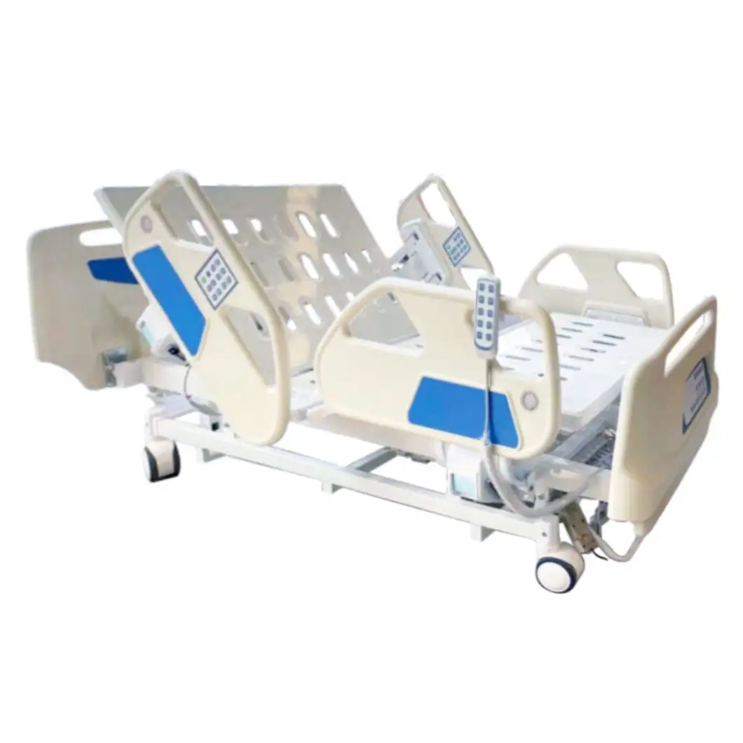 Tuvalet ile çok fonksiyonlu hareketli ayarlanabilir elektrikli tıbbi hasta hemşirelik bakım yatağı