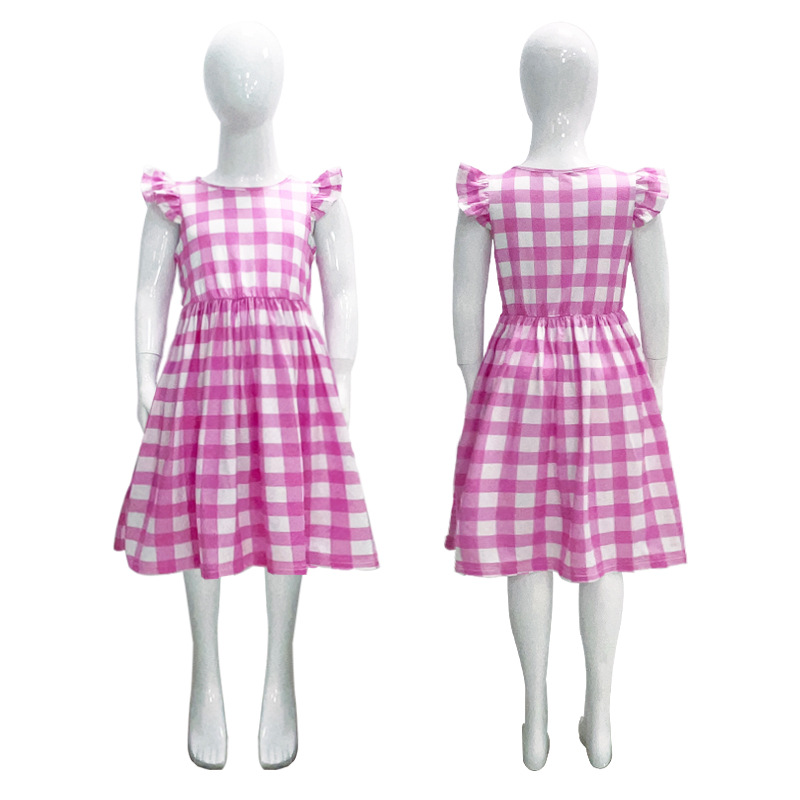 Robe Barbie à manches flottantes
