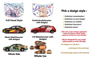 車のためのカスタムアニメビニールデカール光沢のあるJDMPVCボディラップフィルム自己修復アンチスクラッチ反射リムーバブル車体フィルム - Product Image 6
