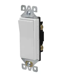 6A çift Rocker duvar anahtarı için 15A 120V/277V tek kutuplu amerikan tarzı 3-Way anahtarı tipi 6A/10A Max akım yeteneği - Product Image 2