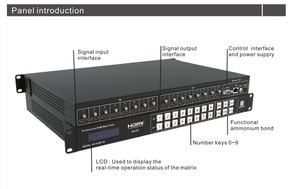 Promotion 4K 8x8 <strong>HDMI</strong> Fixed <strong>Matrix</strong> <strong>Switcher</strong> Flexible EDID, RS232,TCP/IP with Best Price - Product Image 3