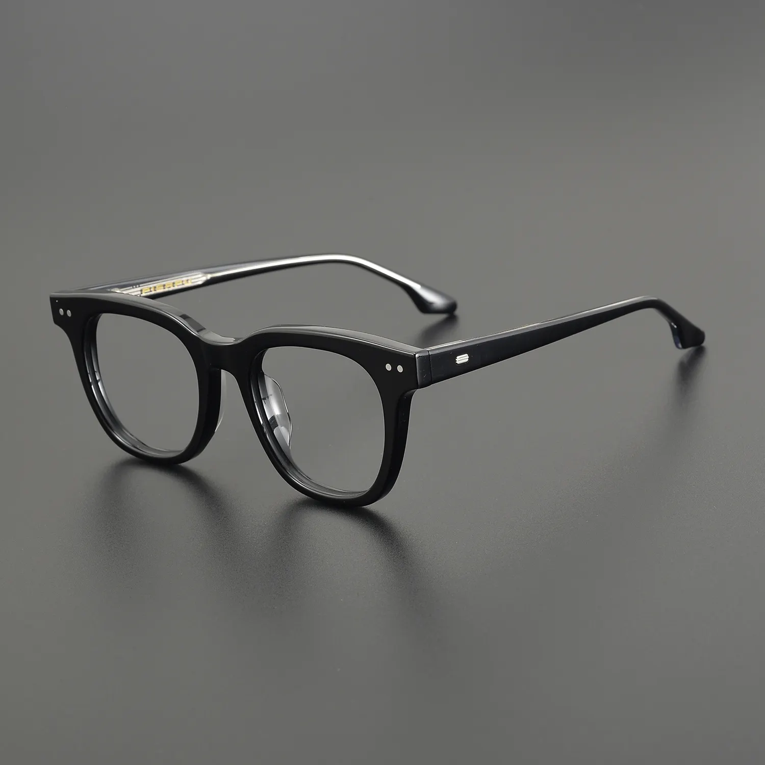 Moda hecha a mano gruesa acetato gafas marcos diseño rectángulo anteojos ópticos gafas graduadas marco
