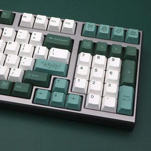 Keycaps พฤกษชาติ141คีย์เชอร์รี่โปรไฟล์ย้อมสี PBT Keycap อังกฤษสำหรับแป้นพิมพ์กล MX