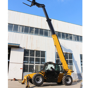 CE 4 tekerlekten çekiş EPA dizel motor teleskopik handler 17 metre bom heave 3ton yük teleskopik forklift 4WD telehandler - Product Image 3