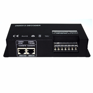 Высокая мощность 30A dip-переключатель DMX контроллер RGB 3-канальный DMX512 декодер для сценического освещения - Product Image 5