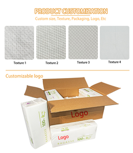 <strong>Interfolded</strong> Disposable 1-Ply Bamboo Pulp Paper Towel <strong>V</strong> Fold with Custom Logo for Household Home Use - Product Image 5
