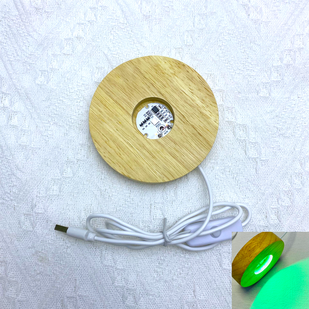 USB5V Auto-cycling Color10*2cm Wooden