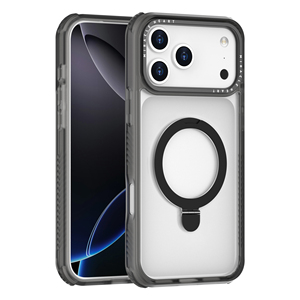 Özel lüks tasarımcı telefon IPhone için kılıf 14 15 16 17 Pro şeffaf manyetik darbeye telefon kapak ile halka kamera tutucu - Product Image 4