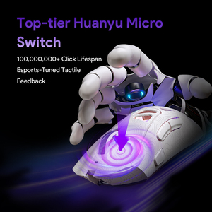 M6 PAW3395 RGB Ultra-leggero Mini Gaming Mouse 2.4G BT Wireless USB ergonomico Laser ricaricabile con cavo Inalambrico Mouse Computer - Product Image 5