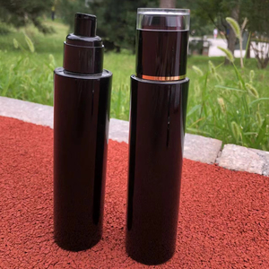化妆套装瓶定制塑料化妆品亚克力黑色15 120毫升乳液瓶分配器瓶