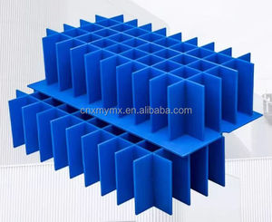 Özel 12mm geri dönüşümlü oluklu HDPE alev geciktirici PP ürünleri için içi boş ped düz baskı kesme işleme hizmeti - Product Image 6
