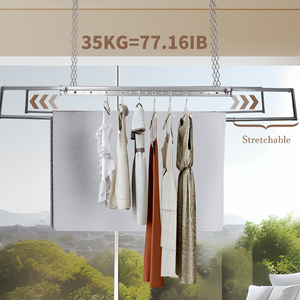 Multifunction Foldable Intelligent Drying Rack With Quiet Motor Operation