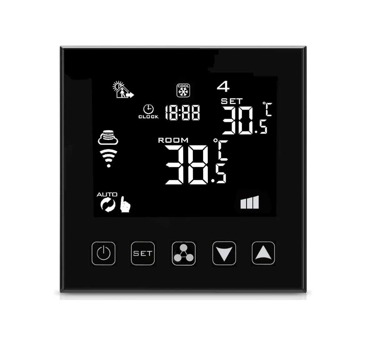 Uya-HY603AC-WiFi de encendido y apagado, 2/4 iipes 3 Speed An moU motermostato igigital oom emperemperatura