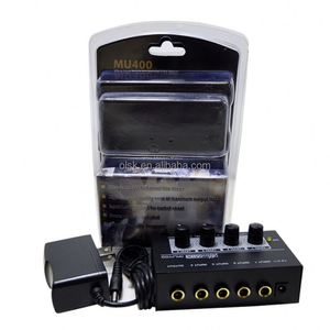 Clavax CLMC-MU400 4 Channel Metal Mono <strong>Input</strong> and <strong>Output</strong> <strong>Line</strong> Mixer for Keyboard Guitar Before Mixer Console with Power Adapter - Product Image 5