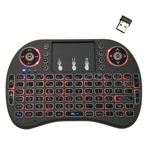 Mut-languages i8 Mini Air Mouse tastiera retroilluminata Wireless con Touchpad per Android TV Box Smart TV PC Tablet Xbox360 - Product Image 1