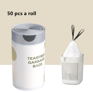 Çevre dostu çöp ücretsiz gözyaşı plastik Bin astar çanta İpli 45*50cm 4 galon çöp torbası bireysel kokusuz küçük çöp torbası - Product Image 4