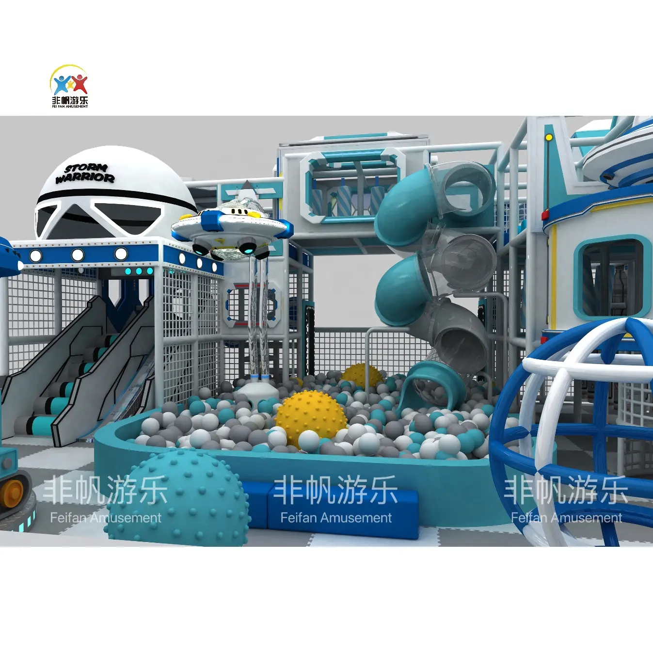 Customized Commercial Kids Play Area Soft Indoor Playground Equipment with PVC Mazes for Amusement and Educational Parks