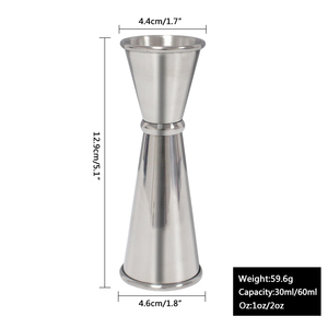จิ๊กเกอร์สไตล์ญี่ปุ่นค็อกเทลสแตนเลสสองชั้น - Product Image 6