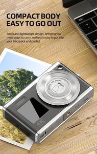 D23 digicam 4K 30fps解像度10倍光学ズーム2.8インチIPSLCD子供用2スクリーンビデオレコーダーカメラ - Product Image 6