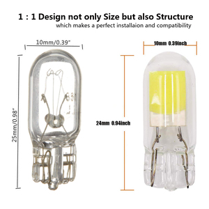 T10 LED Cob çip ile iç ampul 6V 12V 24V Fusion LED okuma kubbe ışık 168 194 T10 LED Fusion ve Transit modelleri için - Product Image 4