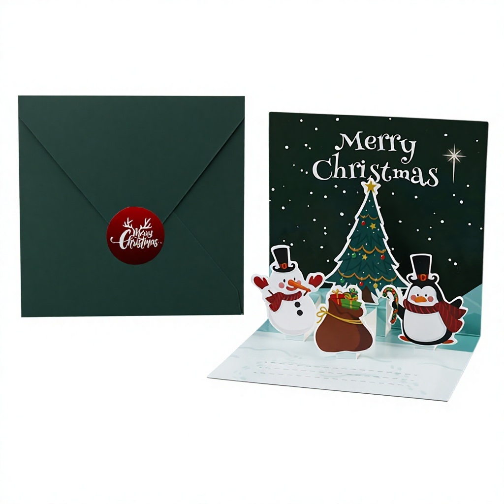 06 1 carte de voeux + 1 enveloppe + 1 autocollant