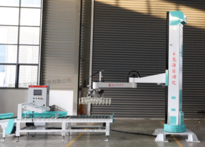 Apilador automático de bolsas de 120kg, Robot paletizador de 1-10 pisos, componentes de núcleo de rodamiento mecánico, paletas de cartón para latas de papel